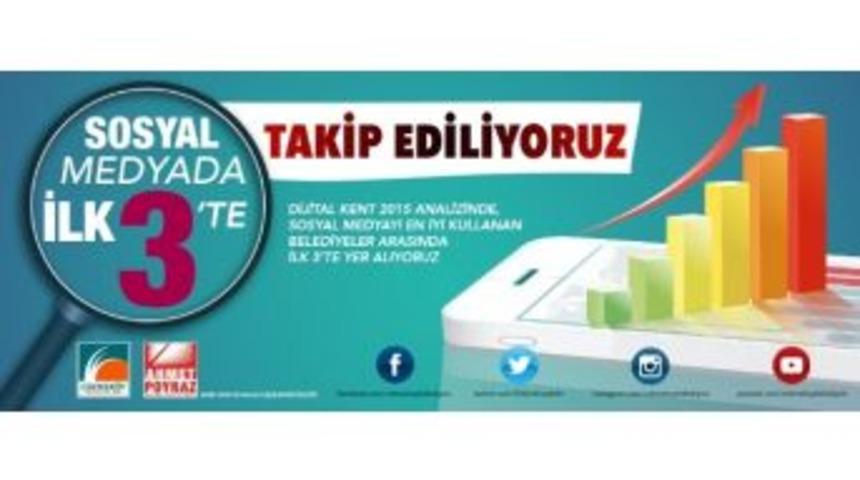 &Ccedil;ekmek&ouml;y Belediyesi Sosyal Medya Kullanımında İlk 3&rsquo;te