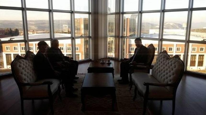 Başkan Şahin&rsquo;den Rekt&ouml;r Taş&rsquo;a &ldquo;hayırlı Olsun&rdquo; Ziyareti