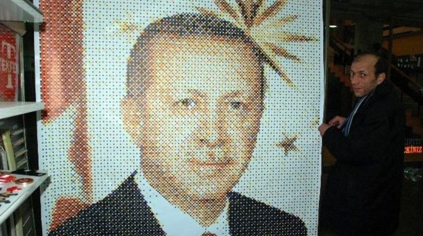 41 Bin Raptiye İle Cumhurbaşkanı Erdoğan&rsquo;ın Tablosunu Yapacak