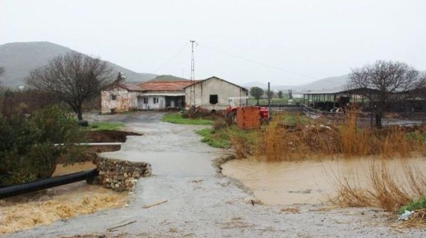 Fo&ccedil;a&rsquo;da Şiddetli Sağanak Hayatı Fel&ccedil; Etti