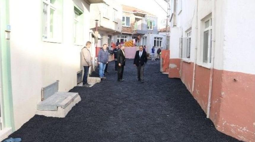 Sinop&rsquo;ta Asfaltlama &Ccedil;alışması