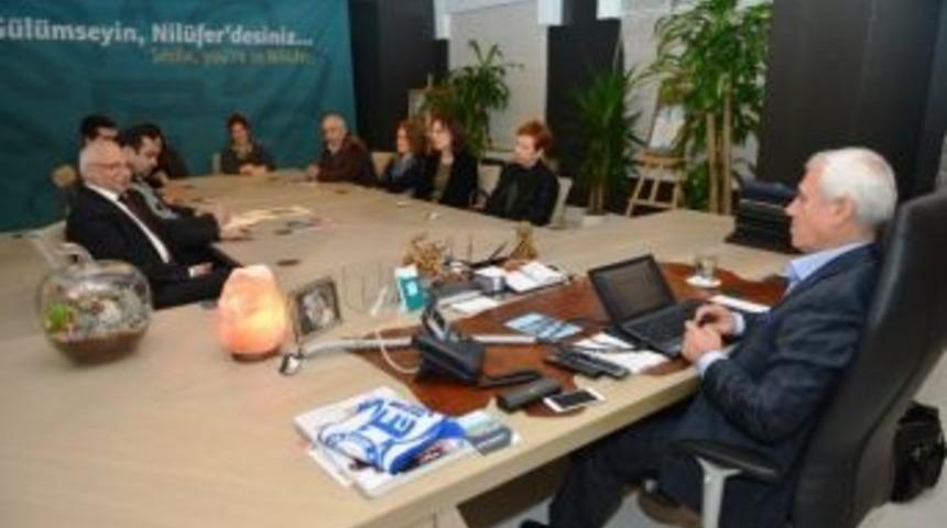 Nil&uuml;fer Kent Konseyi&rsquo;nin Yeni Y&ouml;netiminden Bozbey&rsquo;e Ziyaret