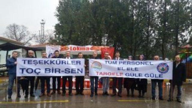 tar-gel Projesinin İptalini Lokma Dağıtarak Kutladılar