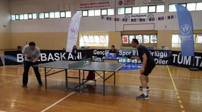 Burhaniye&rsquo;de Masa Tenisi Heyecanı Yaşandı