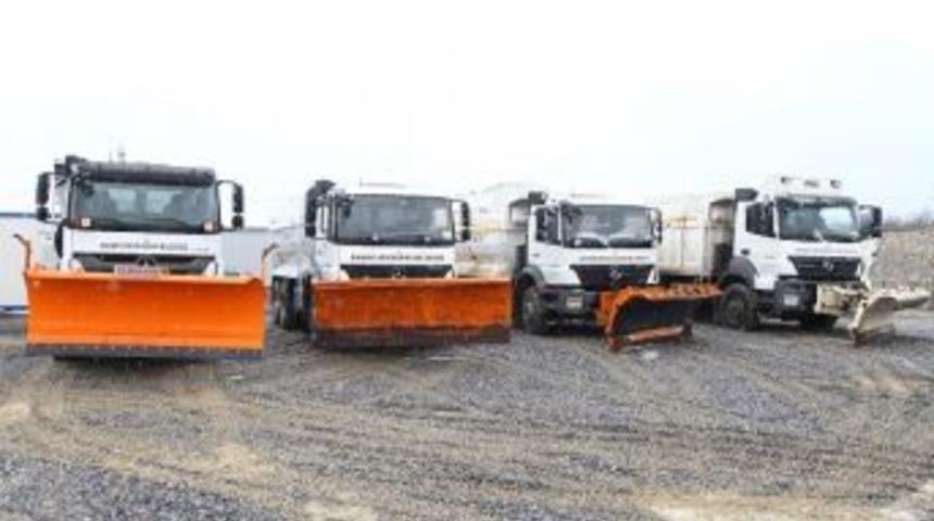 B&uuml;y&uuml;kşehir Belediyesi Karla M&uuml;cadele Ekipleri Hazır