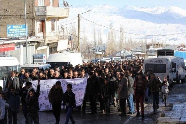 Başkale’de ‘cizre’ Protestosu