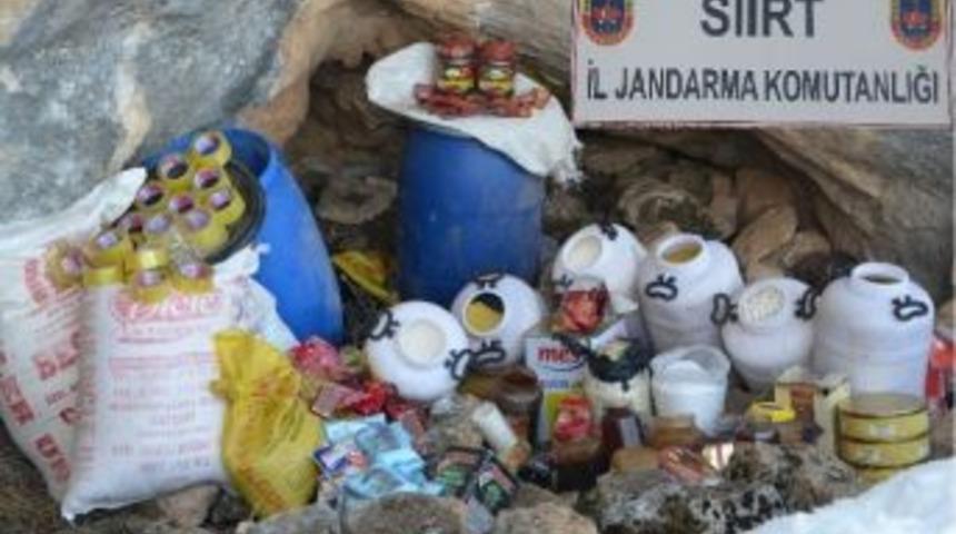 Siirt&rsquo;te Pkk&rsquo;ya Ait Yaşam Malzemesi Ele Ge&ccedil;irildi
