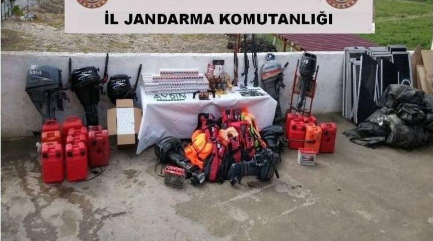 G&ouml;&ccedil;men Ka&ccedil;ak&ccedil;ılarının Kullandığı Depoya Baskın