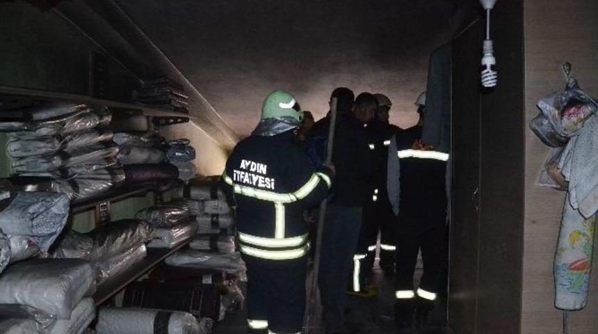 Aydın&rsquo;da İş Yeri Yangını Paniğe Neden Oldu