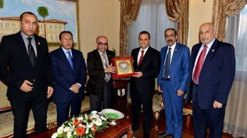 Arap Turizm &Ouml;rg&uuml;t&uuml; Heyetin&rsquo;den Vali T&uuml;rker&rsquo;e Nezaket Ziyareti