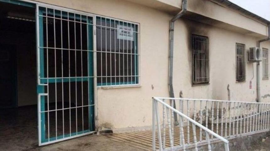 Sağlık Merkezine Molotoflu Saldırı