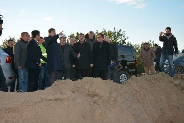 Başkan Türel Aksu Çayı Tehneli Köprü İnşaatını İnceledi