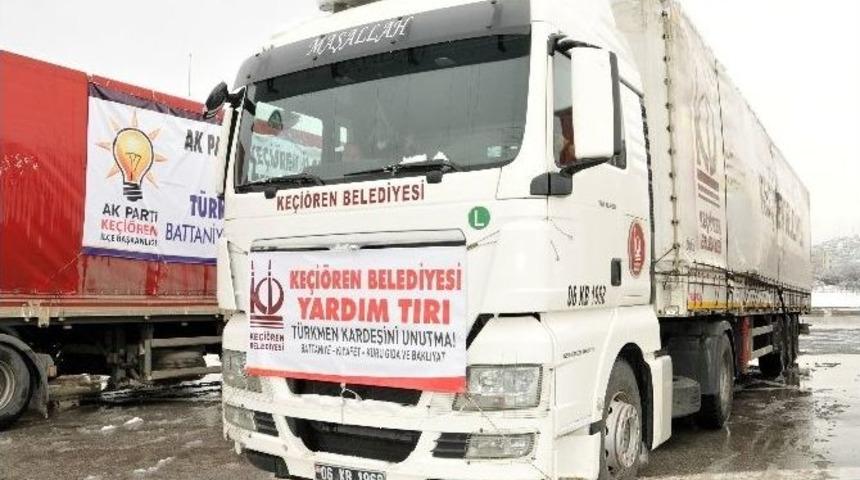 Bayır-bucak&rsquo;taki T&uuml;rkmenlere Yardım Kampanyasına Ke&ccedil;i&ouml;ren Belediyesinden Destek