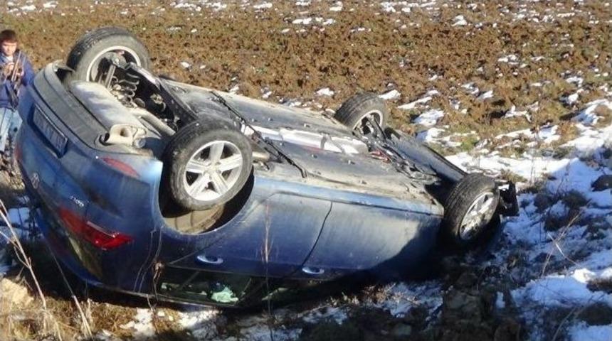 Fren Yerine Gaza Basınca Şarampole U&ccedil;tular