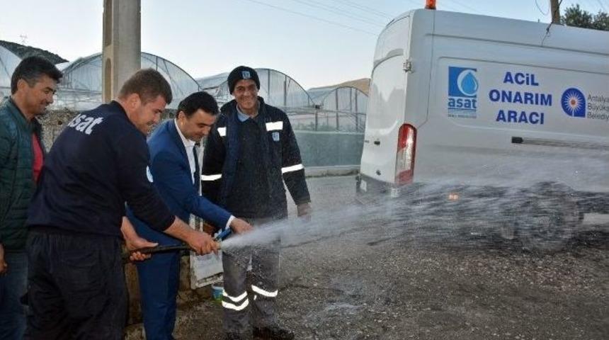 Demre&rsquo;de 50 Yıllık Asbestli Borular Değiştirildi
