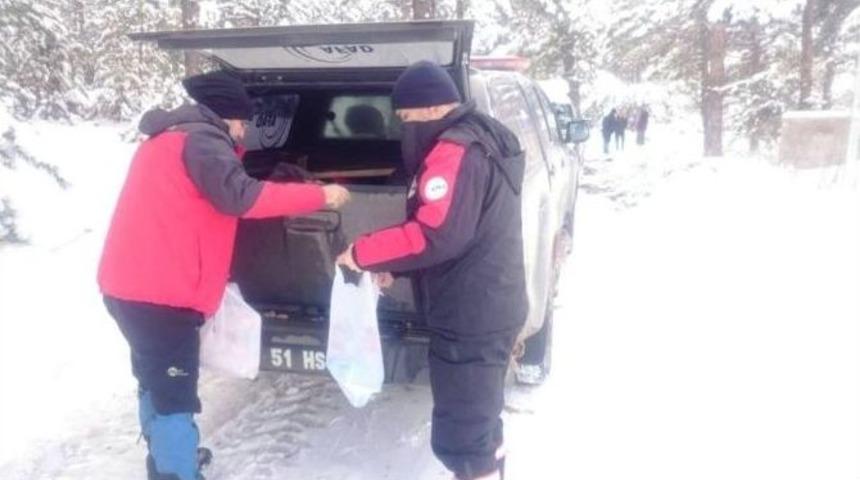 Dağda Kalan Aileye Afad Ekipleri Yetişti