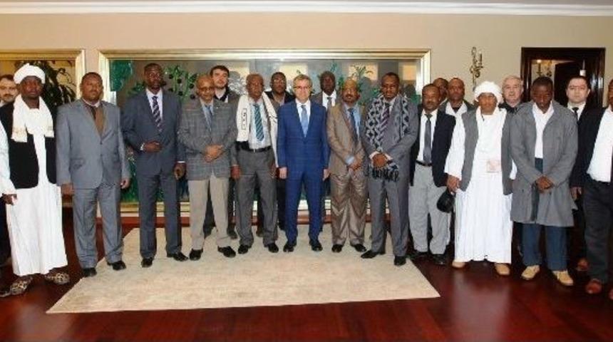 Başkan K&ouml;şker, Sudanlı Konuklarını Ağırladı