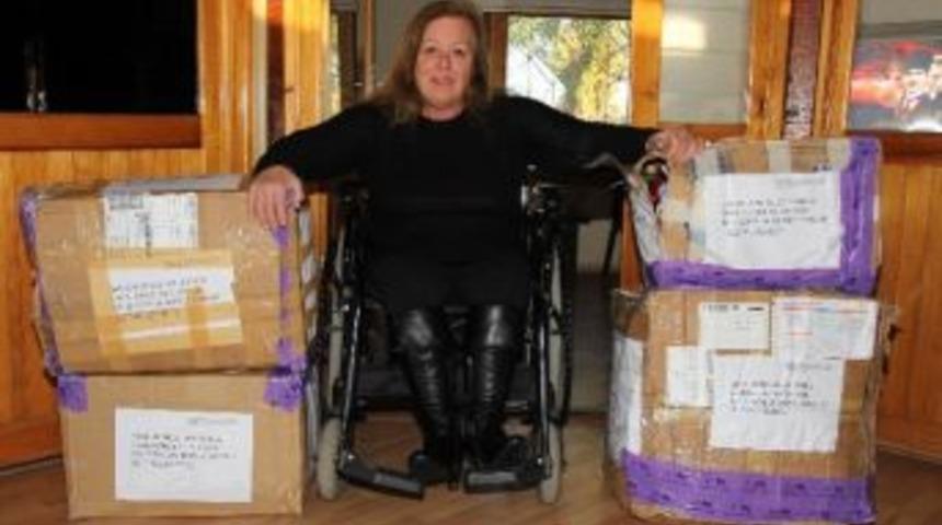 Mavi Kapakları &Ccedil;alınan Derneğe Kargo İle Mavi Kapak G&ouml;nderildi