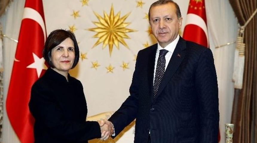 Cumhurbaşkanı Erdoğan, Kktc Cumhuriyet Meclisi Başkanı Siber&rsquo;i Kabul Etti