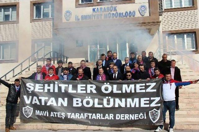 Karabük Emniyeti İle Mavi Ateş Taraftar Grubundan Anlamlı Kampanya