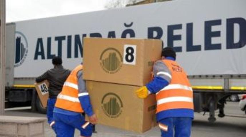 Altındağ Belediyesi’nden Bayırbucak Türkmenlerine Yardım Tır’ı