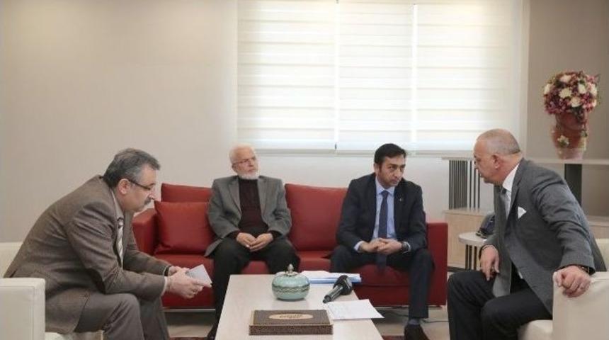 Başkan Erg&uuml;n Sendika Temsilcisini Konuk Etti