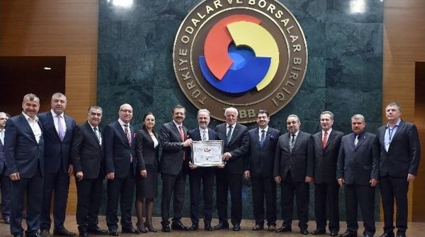 İtso Y&ouml;netimi Tobb 11. D&ouml;nem Akreditasyon Sertifika T&ouml;renine Katıldı