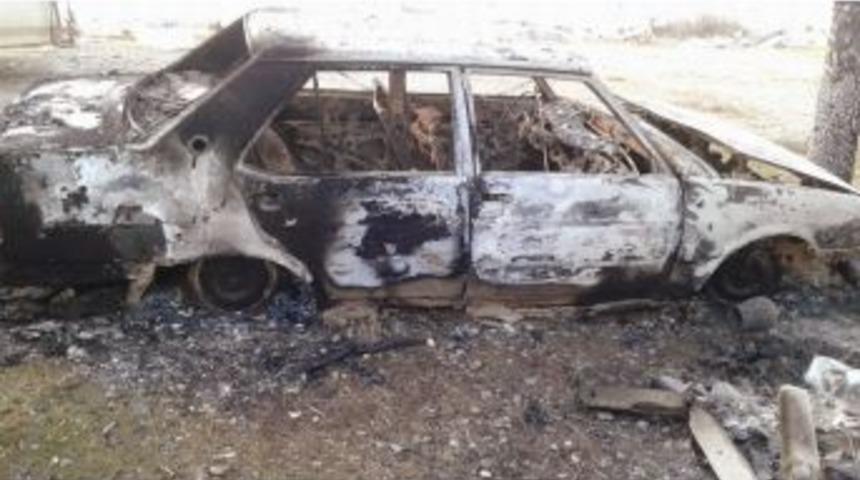 Beyşehir&rsquo;de Otomobil Yanmış Vaziyette Bulundu