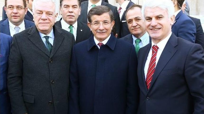 Bursaspor Y&ouml;neticileri, Başbakan Ahmet Davutoğlu&rsquo;nu Ziyaret Etti