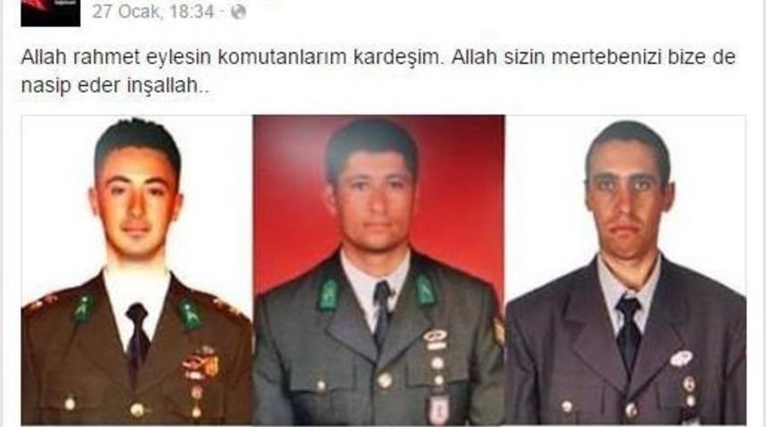 Şehidin Paylaşımı Duygulandırdı