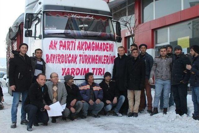 Ak Parti Akdağmadeni İlçe Başkanlığından Bayırbucak Türkmenlerine Yardım