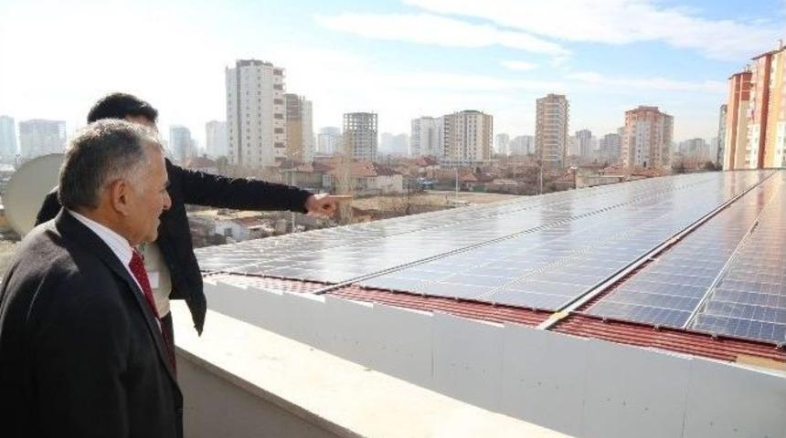 Yıldırım Beyazıt Kapalı Semt Pazar Yeri G&uuml;neş Paneli Hayırlı Olsun