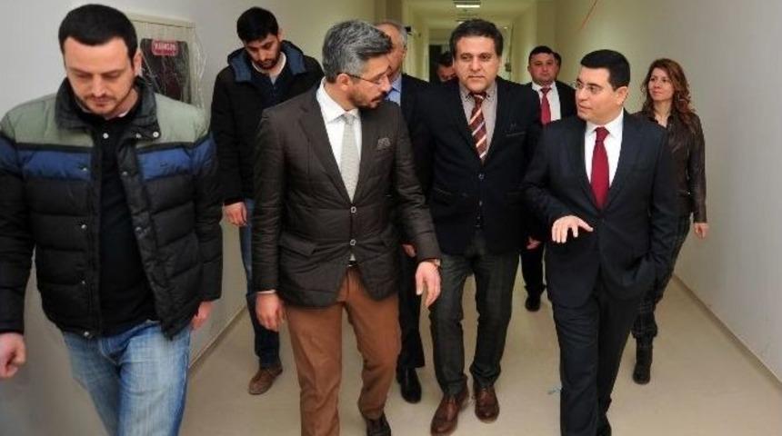 T&uuml;t&uuml;nc&uuml;, S&uuml;t&ccedil;&uuml;ler Devlet Hastanesi İnşaatını İnceledi