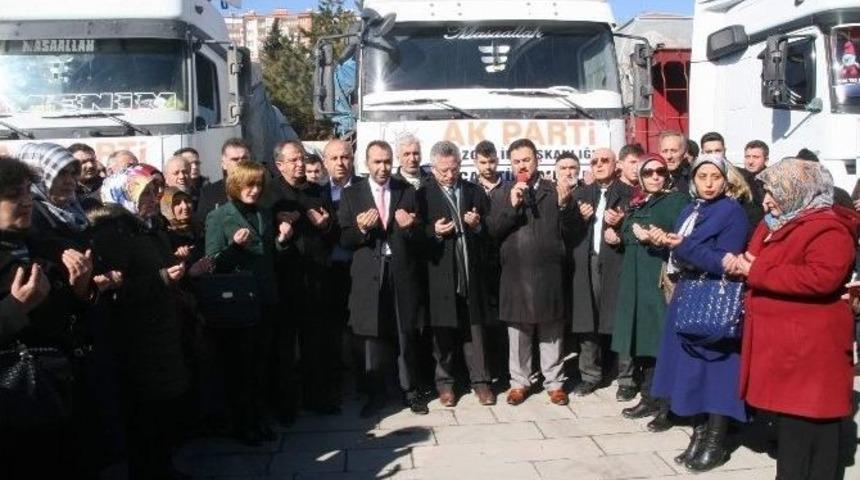 Ak Parti Yozgat İl Teşkilatından Bayırbucak T&uuml;rkmenlerine 6 Tır Yardım G&ouml;nderildi