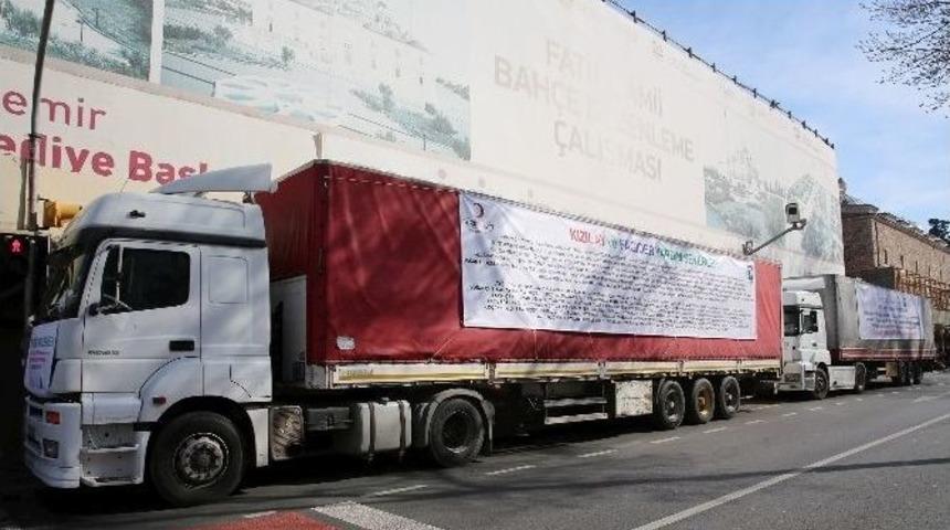 Fatih’ten Bayır-bucak’taki Türkmenlere Beş Tır Dolusu Yardım