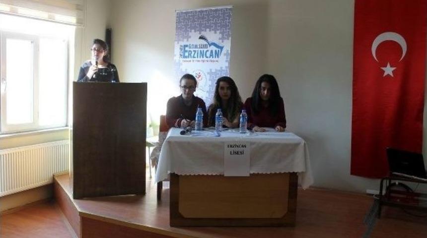 Erzincan&rsquo;da Liseler Arası M&uuml;nazara Yarışması Başladı