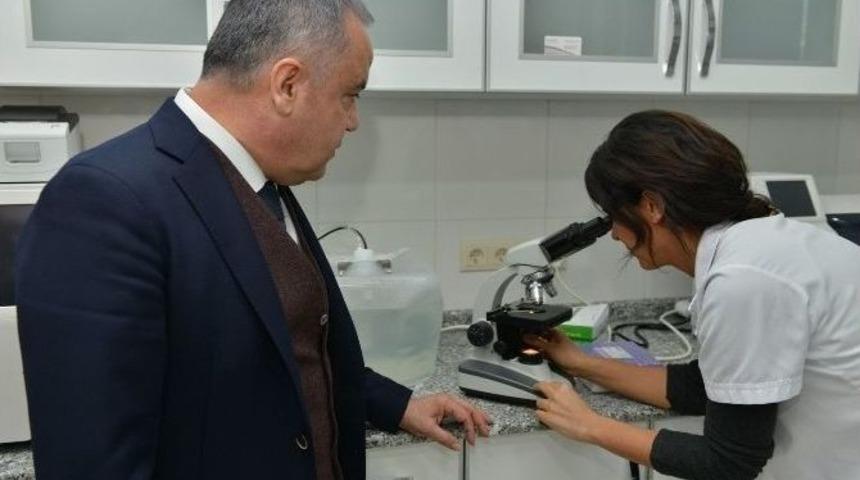 Başkan B&ouml;cek, Hayvan Barınağında İncelemelerde Bulundu