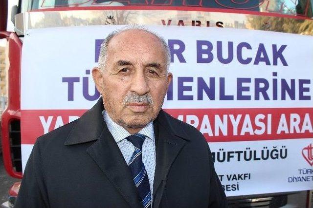 Bayırbuçak Türkmenlere 1 Tır Dolusu Kuru Gıda Gönderildi