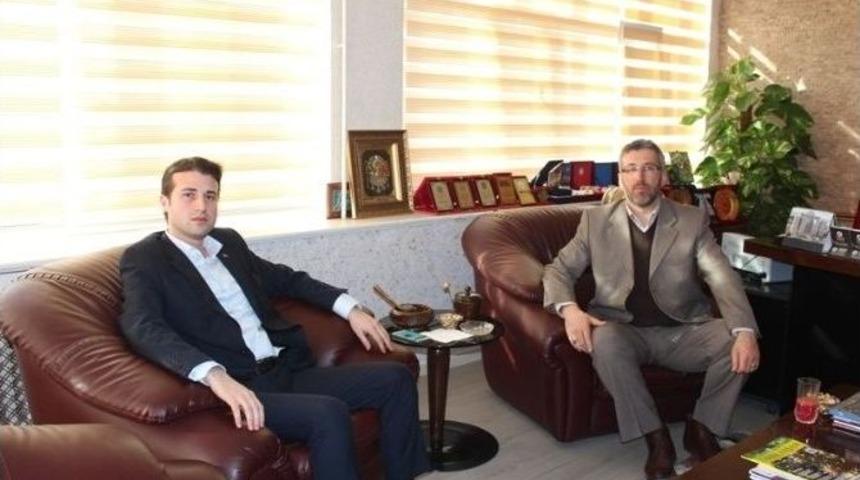 Sarıcakaya Kaymakam Vekili Cıdıroğlu&rsquo;dan Başkan G&uuml;ler&rsquo;e Ziyaret