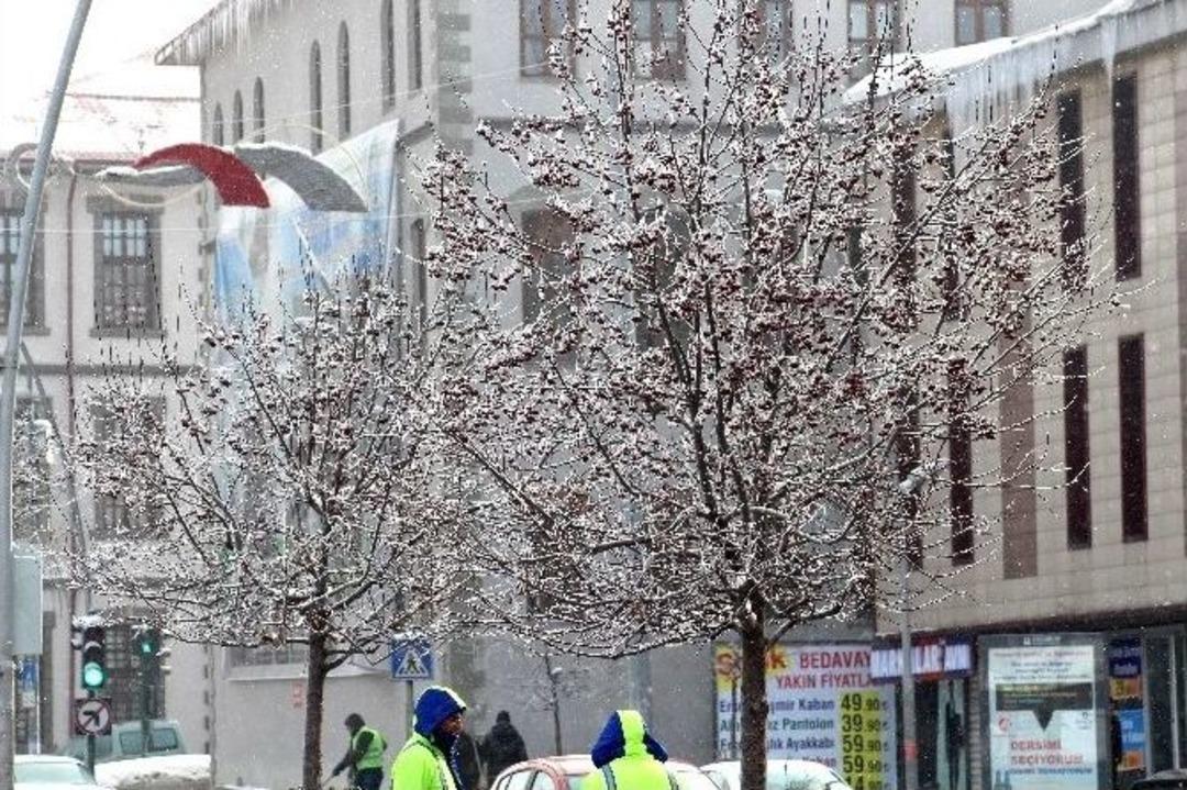 Sibirya Soğukları Erzurum&rsquo;u Dondurdu
