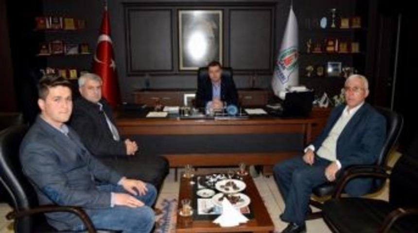 Terzialan Belediye Başkanı G&ouml;ymen Başkan Kuzu&rsquo;yu Makamında Ziyaret Etti