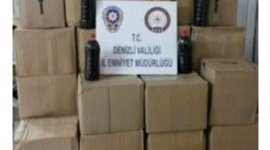 Denizli&rsquo;de 700 Litre Ka&ccedil;ak Şarap Ele Ge&ccedil;irildi