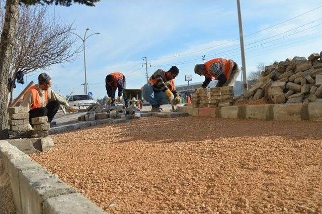 Tavşanlı’da Kaldırım Ve Parke Taşı Çalışmaları