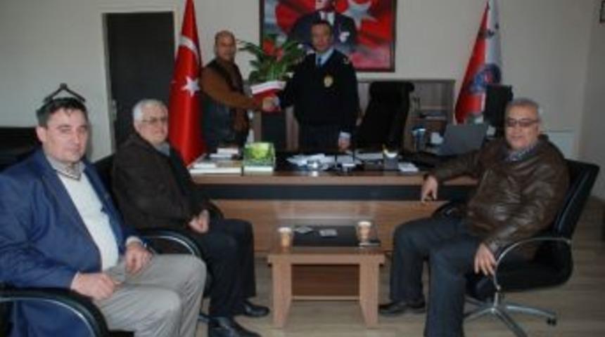 Muhtarlardan Yeni Emniyet M&uuml;d&uuml;r&uuml;ne Ziyaret