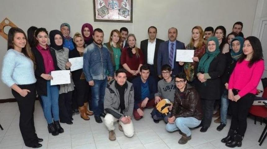 34 Kursiyere Sertifikaları Verildi