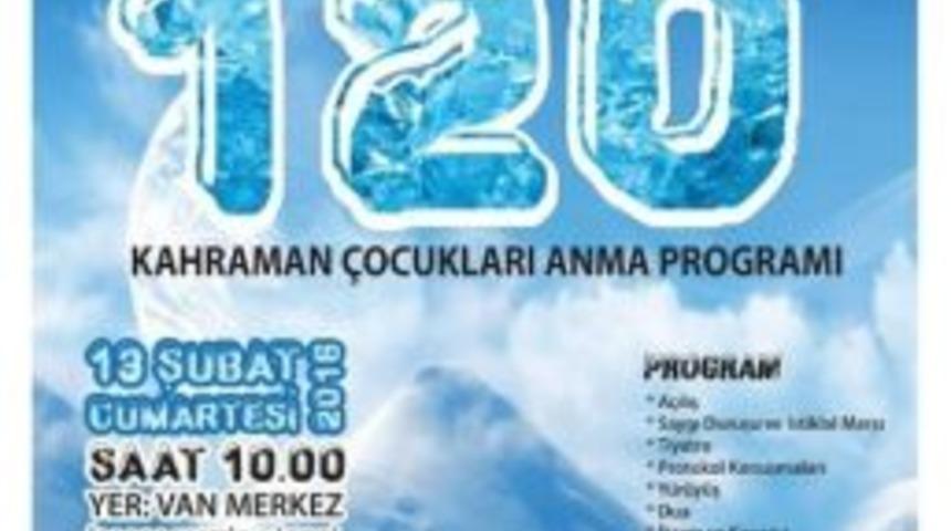 Kahraman Vanlı 120 &Ccedil;ocuk İ&ccedil;in Anma Etkinlikleri