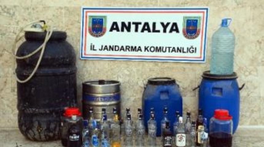 Elmalı&rsquo;da Jandarmadan Sahte İ&ccedil;ki Operasyonu