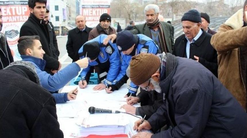 &rsquo;ter&ouml;r&uuml; Kınıyorum, Askerime, Polisime Yazıyorum&rsquo; Kampanyası Başlatıldı