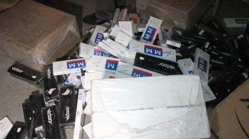 Konya&rsquo;da 40 Bin Ka&ccedil;ak Sigara Ele Ge&ccedil;irildi