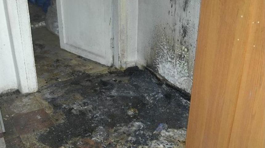 Alevlerin Arasından Canını Zor Kurtardı